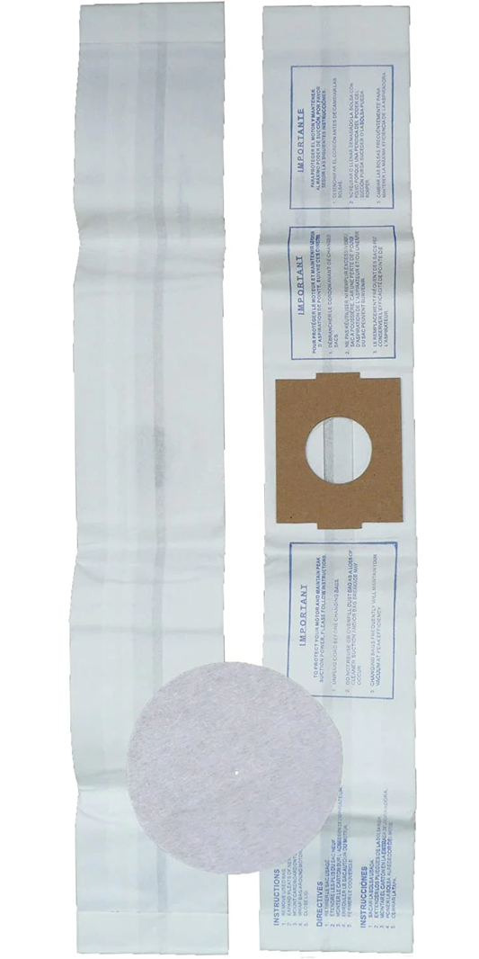 Replacement Vacuum Cleaner Bags for Eureka Type H Canister - 3 pack
