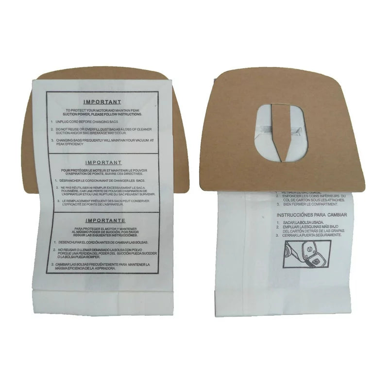 Replacement Royal Dirt Devil Canister Type F bags - 3 pack