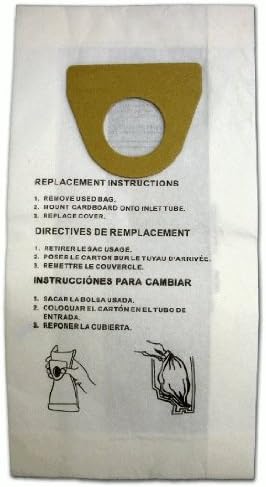 Vacuum Dust Bags for Shop Vac Mighty Mini - 3 Pack with Filter