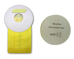 Replacement Vacuum Cleaner Bags for Royal Type J - 7 Pack and 1 Filter