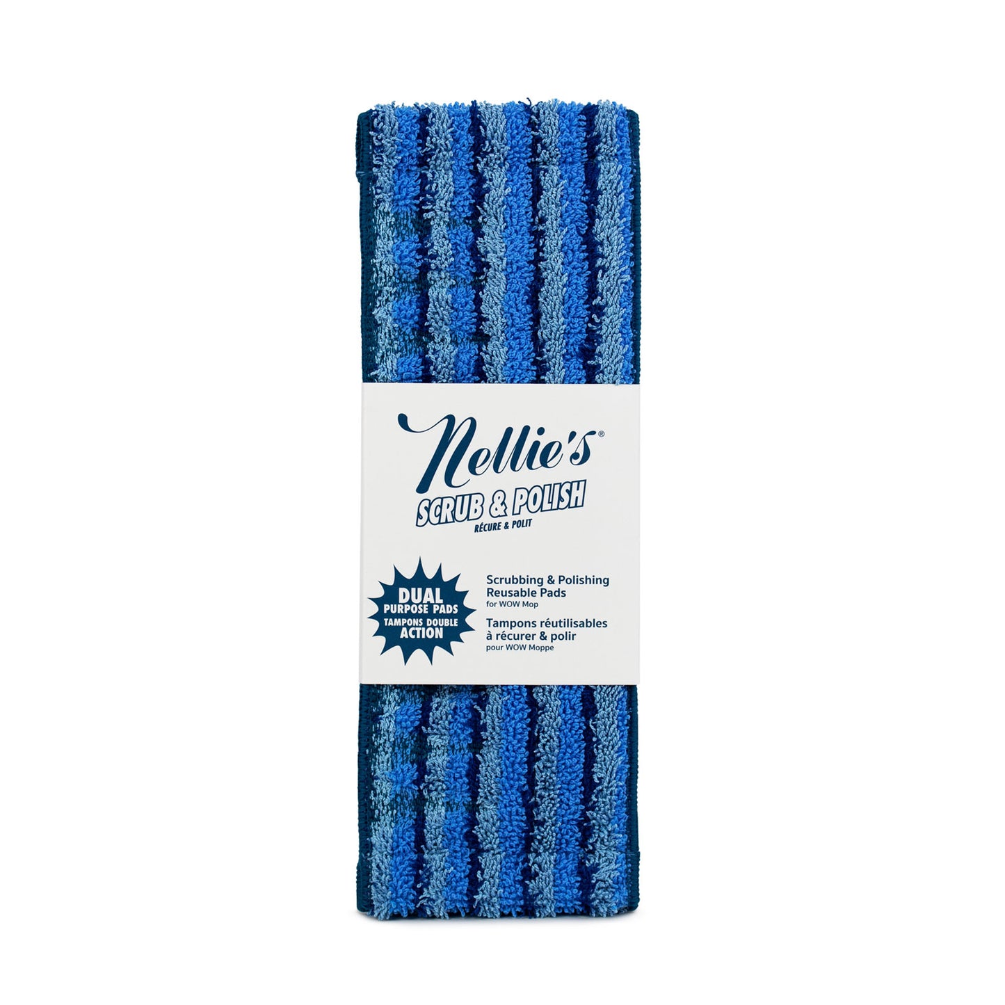 Nellie's Scrub and Polish Pads - Pack of 2 Washable Cleaning Pads