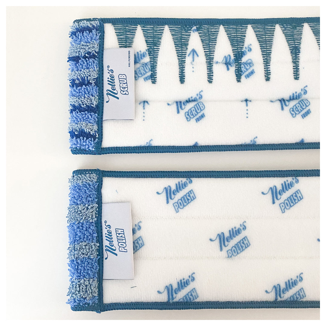 Nellie's Scrub and Polish Pads - Pack of 2 Washable Cleaning Pads
