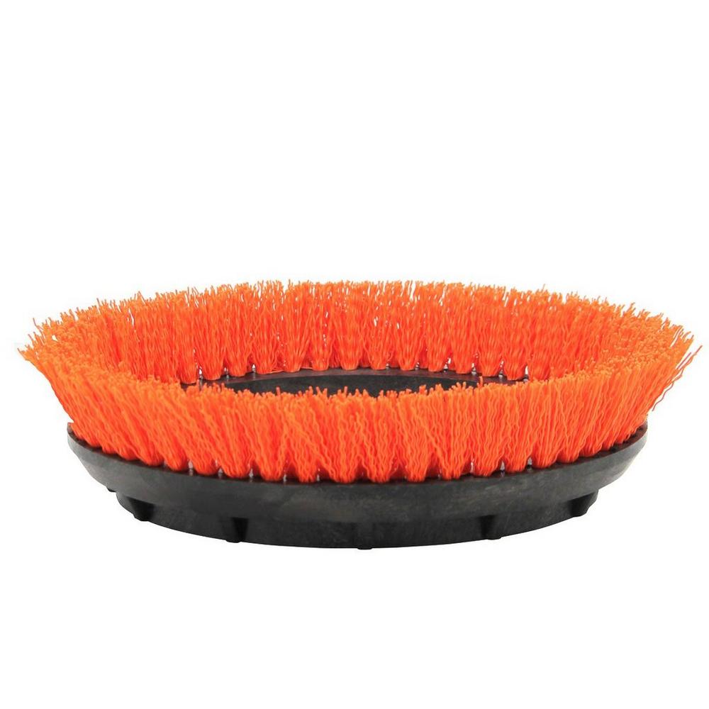 Oreck Orbiter Orange Scrubbing Brush with Nylon Bristles for Use with Orbiter Floor Cleaner Machine