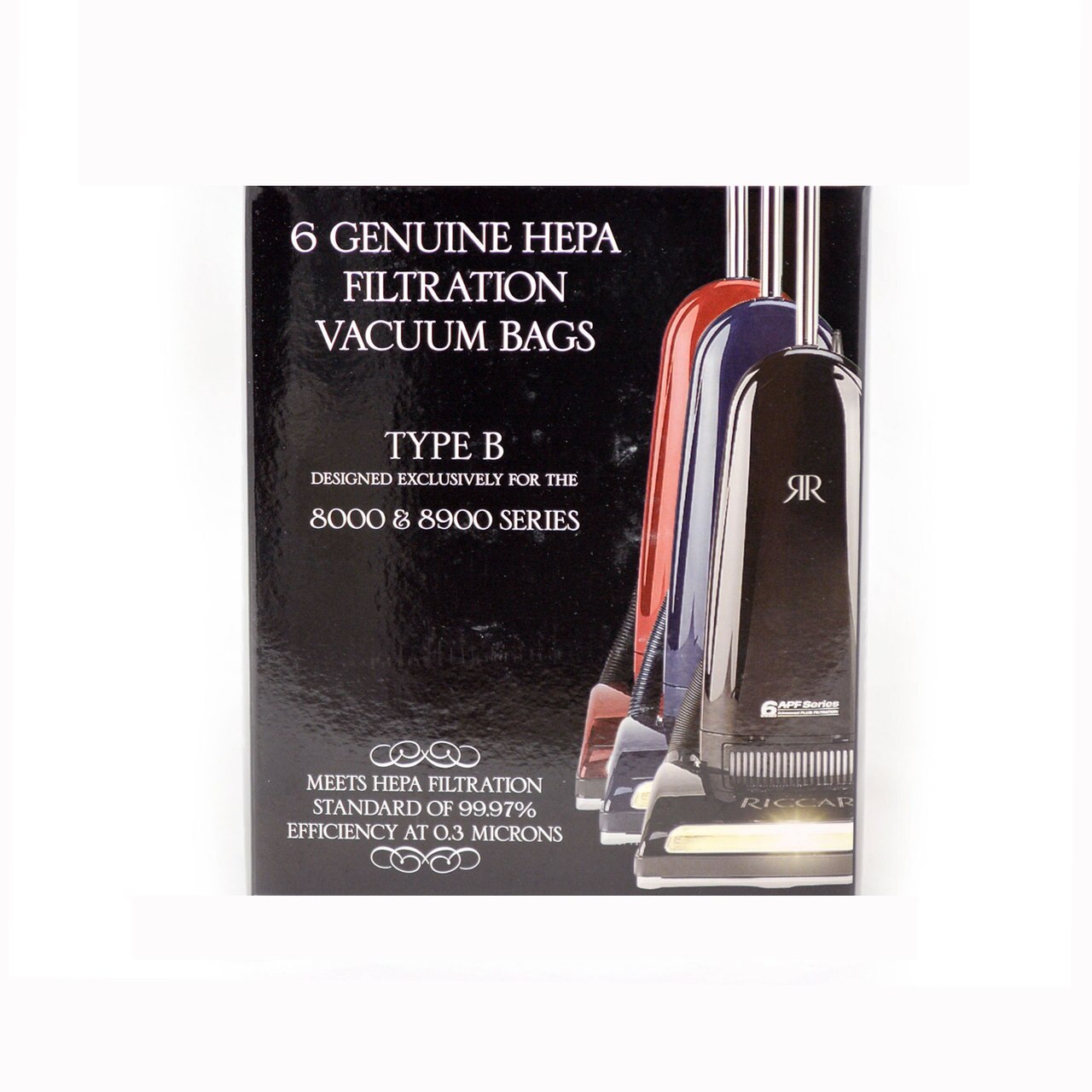 Riccar Genuine Type B HEPA Vacuum Bags for 8000 & 8900 Series - RBH-6