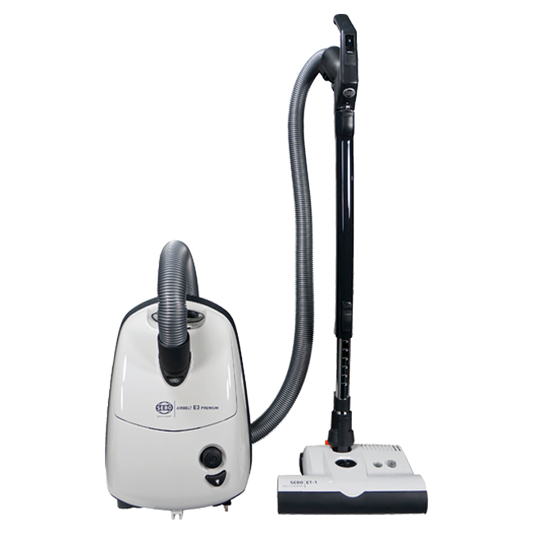 Sebo Airbelt E3 Premium Canister Vacuum Cleaner - Arctic White - 91646AM