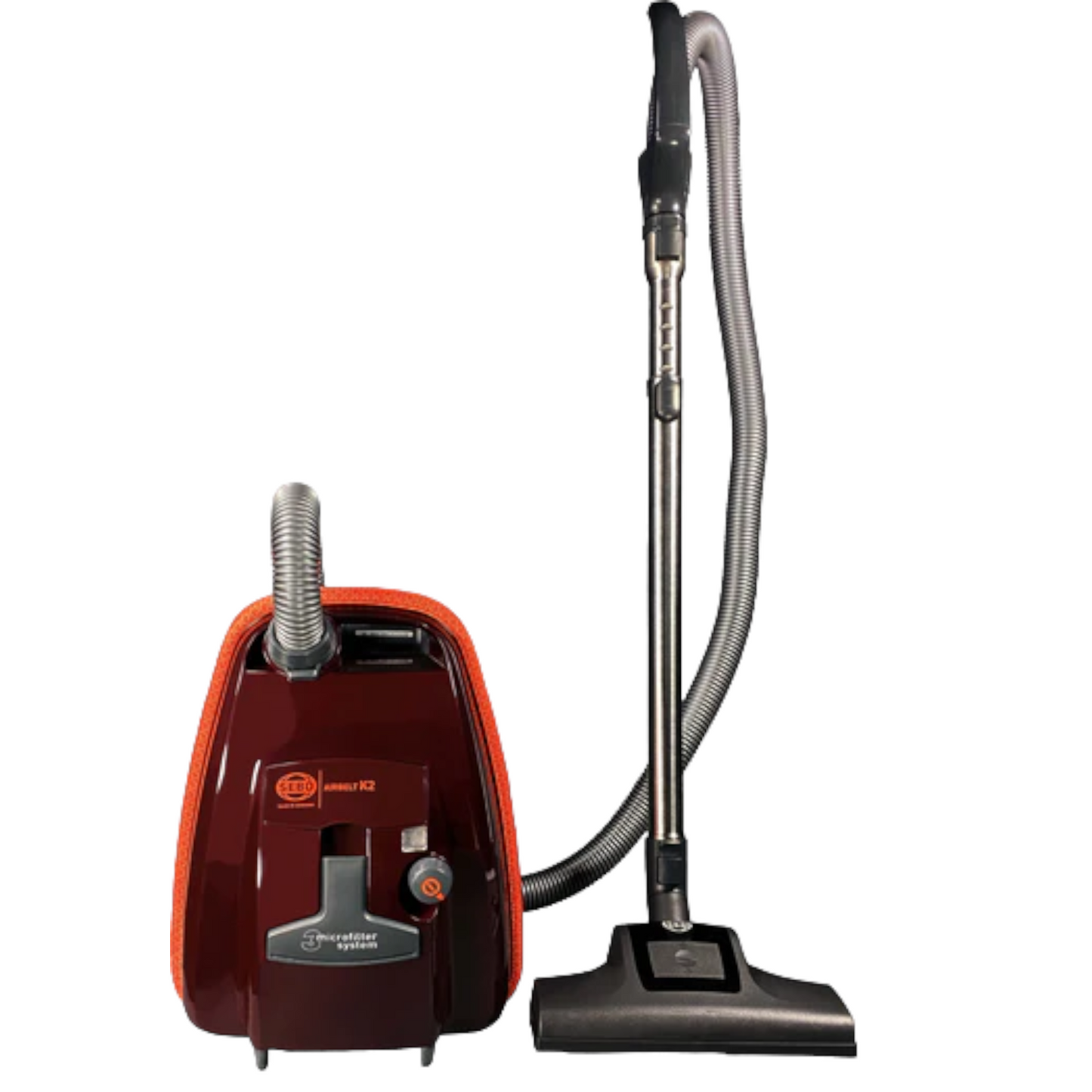 SEBO AIRBELT K2 Turbo Canister Vacuum Cleaner - Black Cherry - 9678AM