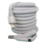 Supervacuums Superhose Universal Dual Voltage Central Vacuum Hose - Direct Connect and Plug - 37 Feet