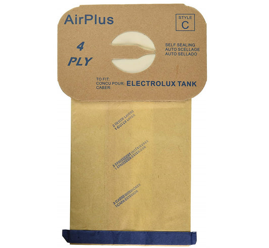 Vacuum Bags for Electrolux Canister Style C - 12 Pack