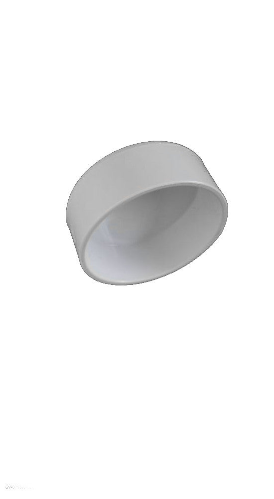 Supervacuums 2-Inch Pipe Cap for Central Vacuum System Pipes - White