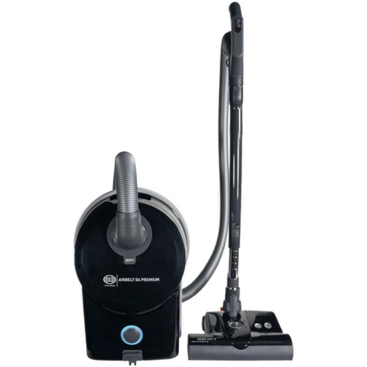 SEBO 90640AM Airbelt D4 Premium Canister Vacuum with Power Head - Onyx