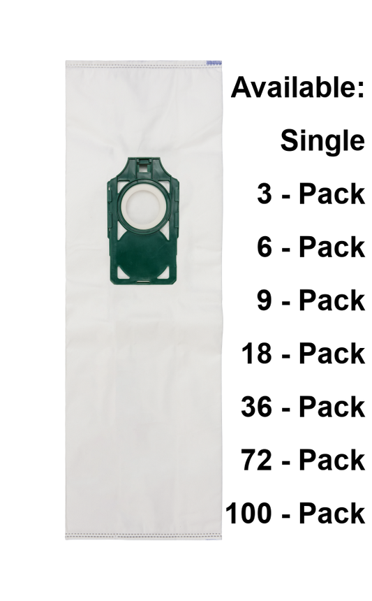Supervacuums Standard HEPA Vacuum Bags for Tennant V-LWU-13B, Sanitaire SC7500A & Aerus Lite Cordless Upright vacuum Cleaners