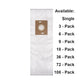 Replacement HEPA Vacuum Bags for CleanMax Zoom 200, 400 & 600 Series