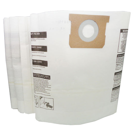 Vacuum Dust Bags for Shop Vac 10, 12, & 14 Gallon Tanks - 3 Pack