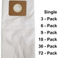 Supervacuums Type A Standard HEPA Vacuum Bags for Riccar 2000 & 4000 Series Vacuums Cleaners