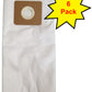 Supervacuums Type A Standard HEPA Vacuum Bags for Riccar 2000 & 4000 Series Vacuums Cleaners