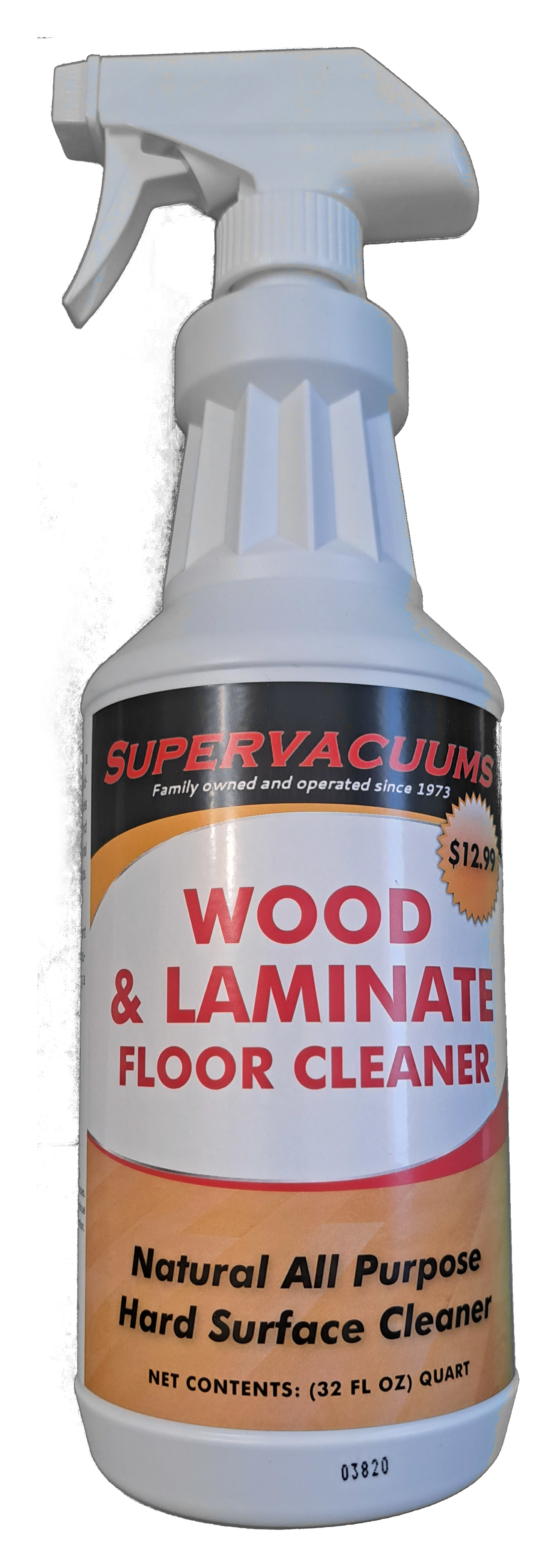 Supervacuums Natural Wood and Laminate Floor Cleaner Spray - 32 fl oz