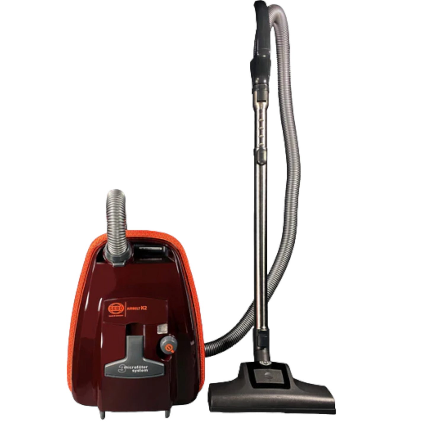 SEBO AIRBELT K2 Turbo Canister Vacuum Cleaner - Black Cherry - 9678AM ...